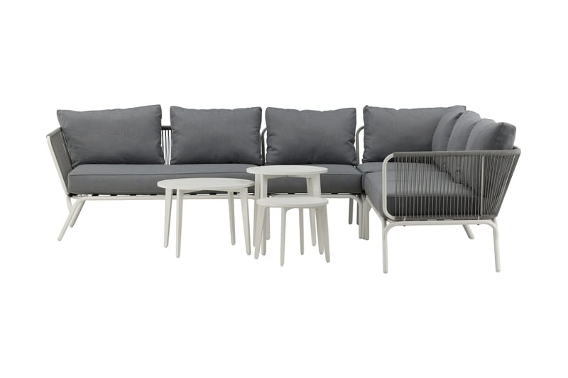 Roxo Hjørnesofa Hvit - Venture Home - Hagemøbler - Loungemøbler - Loungesett