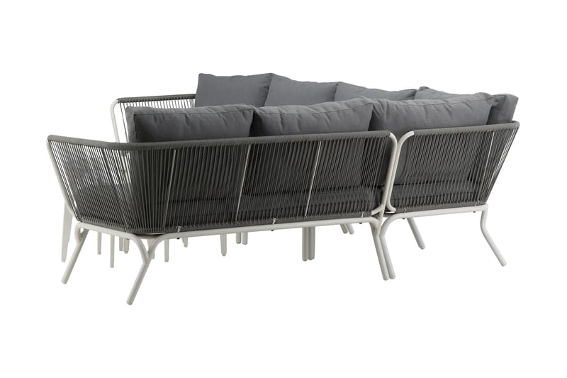 Roxo Hjørnesofa Hvit - Venture Home - Hagemøbler - Loungemøbler - Loungesett