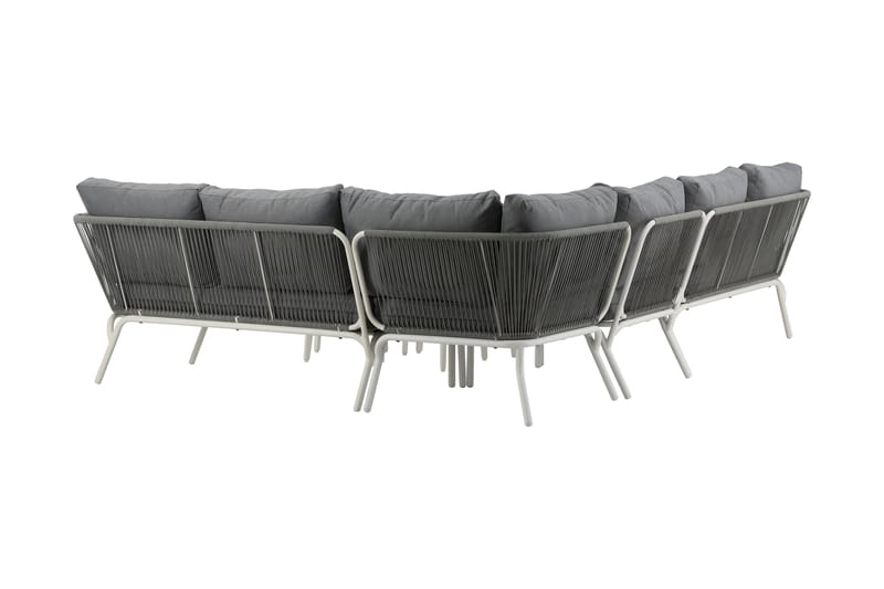 Roxo Hjørnesofa Hvit - Venture Home - Hagemøbler - Loungemøbler - Loungesett