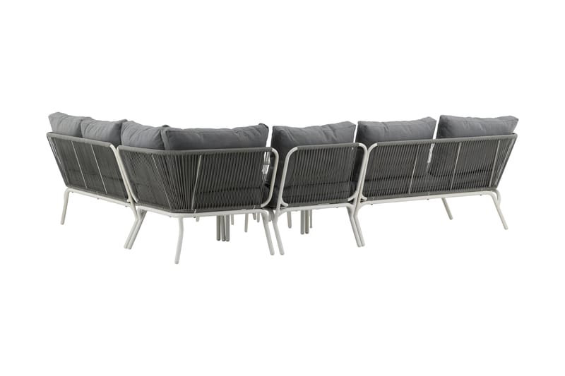 Roxo Hjørnesofa Hvit - Venture Home - Hagemøbler - Loungemøbler - Loungesett
