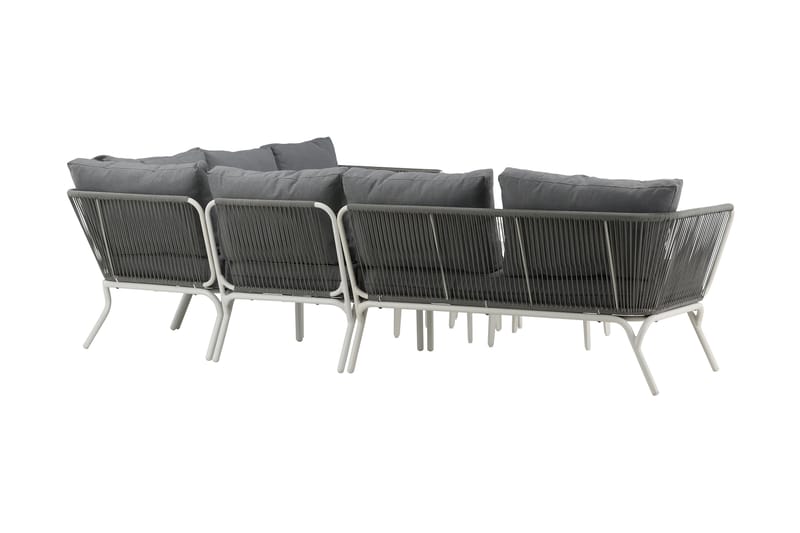 Roxo Hjørnesofa Hvit - Venture Home - Hagemøbler - Loungemøbler - Loungesett