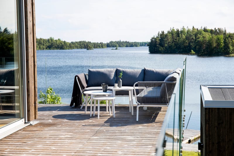 Roxo Hjørnesofa Hvit - Venture Home - Hagemøbler - Loungemøbler - Loungesett