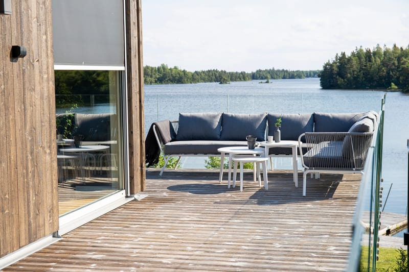 Roxo Hjørnesofa Hvit - Venture Home - Hagemøbler - Loungemøbler - Loungesett