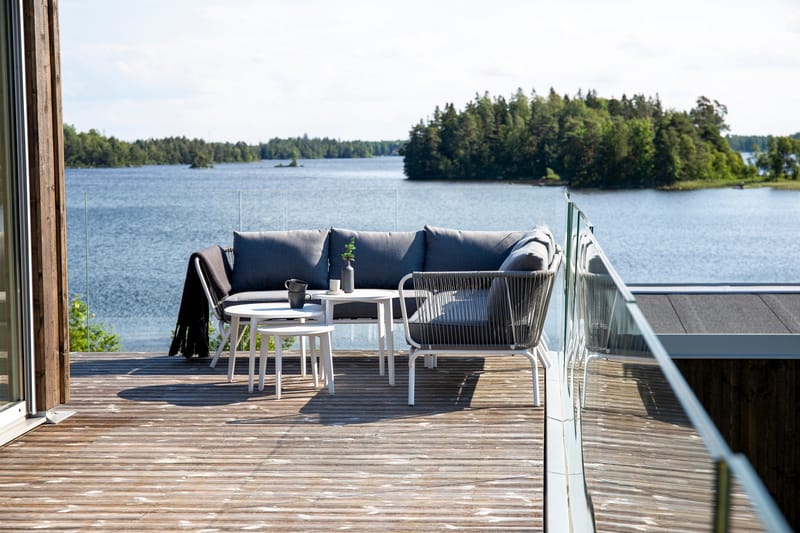 Roxo Hjørnesofa Hvit - Venture Home - Hagemøbler - Loungemøbler - Loungesett