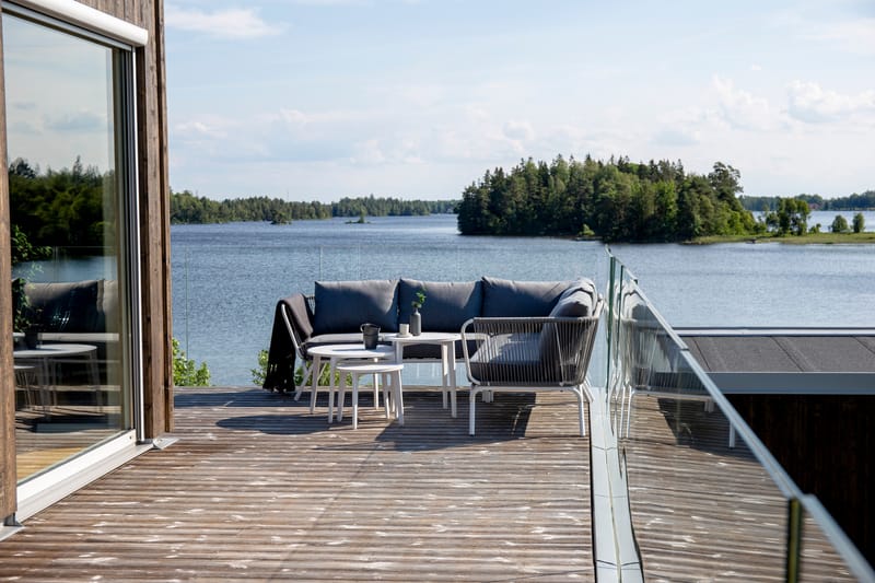 Roxo Hjørnesofa Hvit - Venture Home - Hagemøbler - Loungemøbler - Loungesett