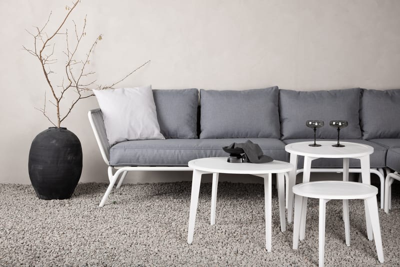 Roxo Hjørnesofa Hvit - Venture Home - Hagemøbler - Loungemøbler - Loungesett