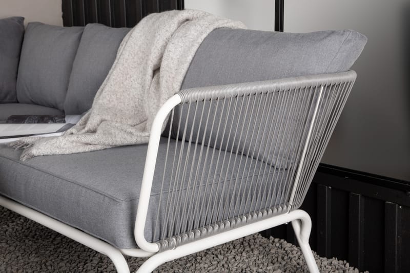 Roxo Hjørnesofa Hvit - Venture Home - Hagemøbler - Loungemøbler - Loungesett