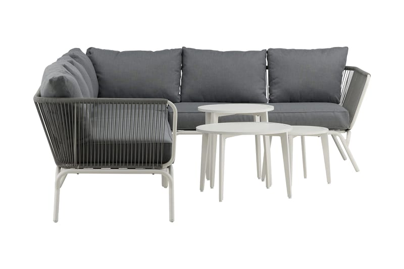 Roxo hjørnesofa hvit - Venture Home - Hagemøbler - Loungemøbler - Loungesett