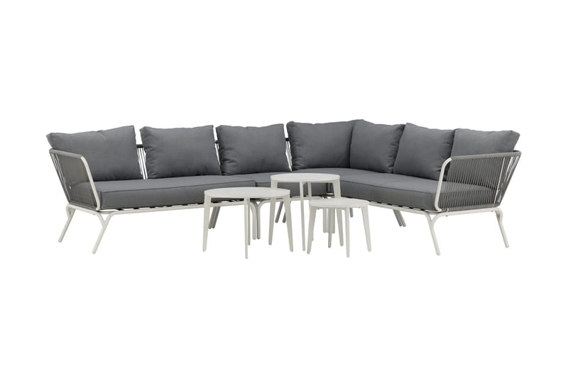 Roxo hjørnesofa hvit - Venture Home - Hagemøbler - Loungemøbler - Loungesett