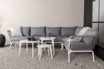 Roxo hjørnesofa hvit - Venture Home - Hagemøbler - Loungemøbler - Loungesett
