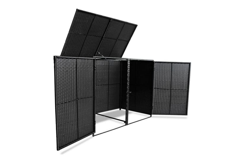 Søppeldunkskur polyrotting 148x80x111 cm - Hagemøbler - Loungemøbler - Loungesett