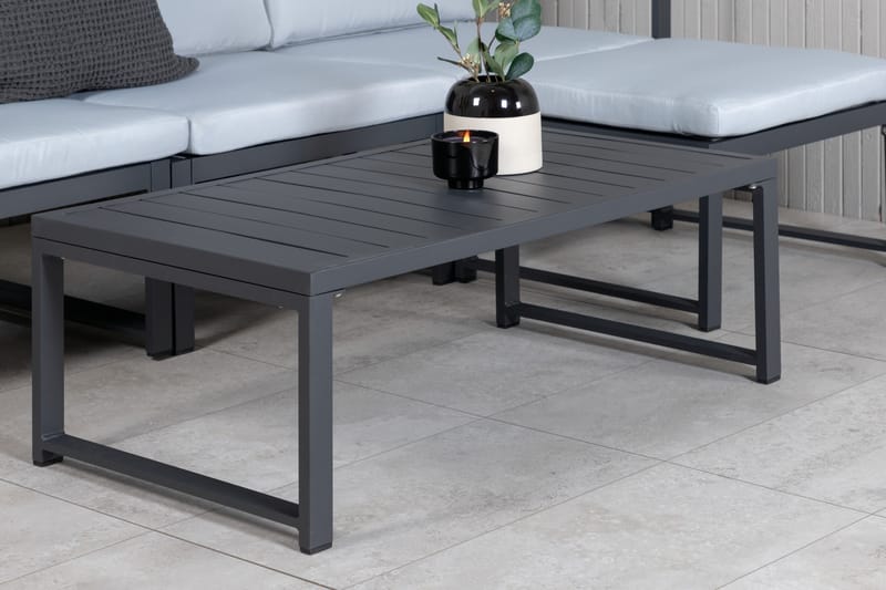 Salvador Loungegruppe - Grå/Svart - Hagemøbler - Loungemøbler - Loungesett