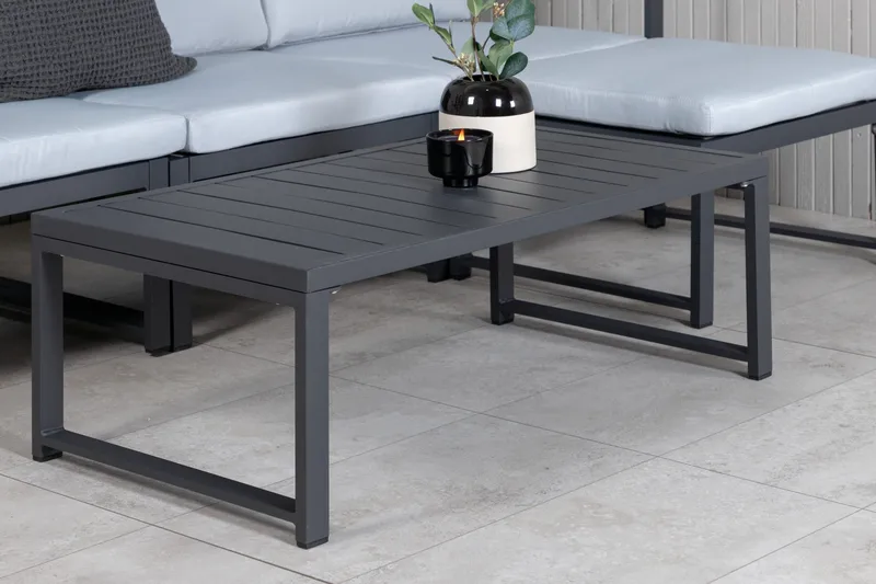 Salvador Loungegruppe - Grå/Svart - Hagemøbler - Loungemøbler - Loungesett