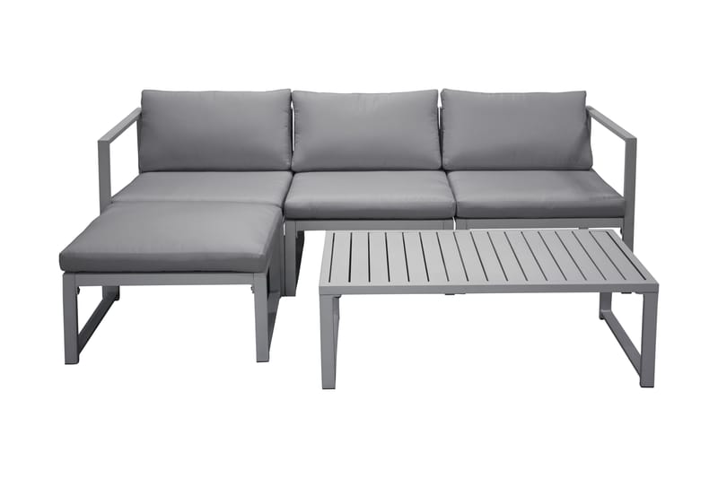 Salvador Loungegruppe Hvit/Grå - Venture Home - Sofagruppe utendørs - Loungesett - Verandamøbler