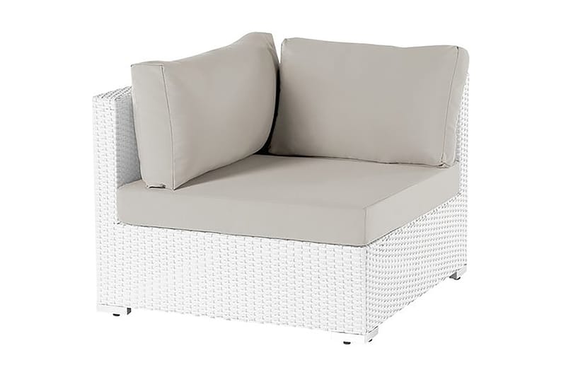 Sano Ii Loungegruppe 245 cm - Hvit - Verandamøbler - Sofagruppe utendørs - Loungesett