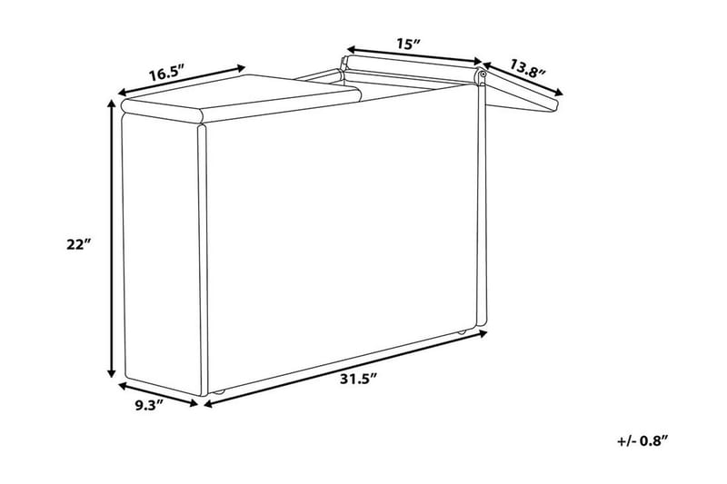 Severo Loungegruppe 102 cm - Brun - Hagemøbler - Loungemøbler - Loungesett