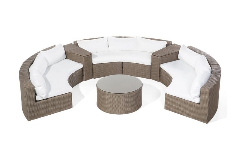 Severo Loungegruppe 102 cm - Brun - Verandamøbler - Sofagruppe utendørs - Loungesett