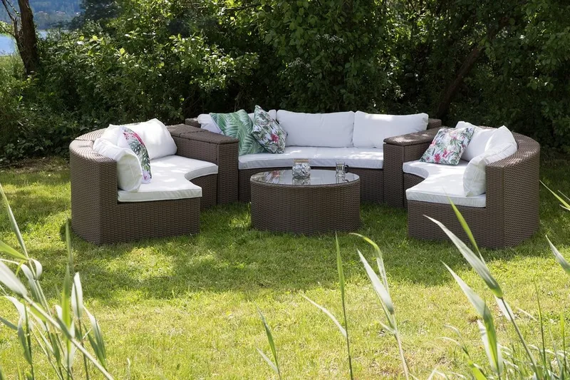 Severo Loungegruppe 102 cm - Brun - Hagemøbler - Loungemøbler - Loungesett