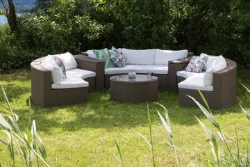 Severo Loungegruppe 102 cm - Brun - Hagemøbler - Loungemøbler - Loungesett