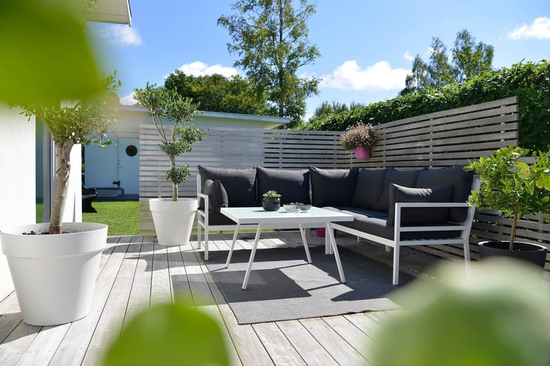 Tallnäs Loungegruppe - Hvit - Verandamøbler - Sofagruppe utendørs - Loungesett