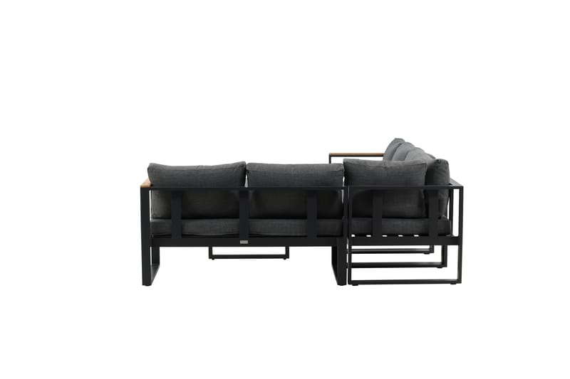 Texas Hjørnesofa - Svart/Brun - Hagemøbler - Loungemøbler - Loungesett