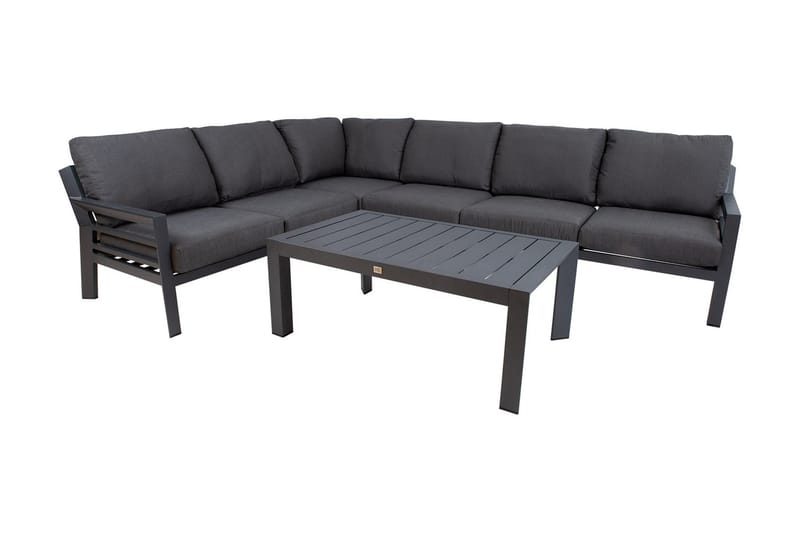 Tomson Hagesett Mørkegrå - Verandamøbler - Sofagruppe utendørs - Loungesett