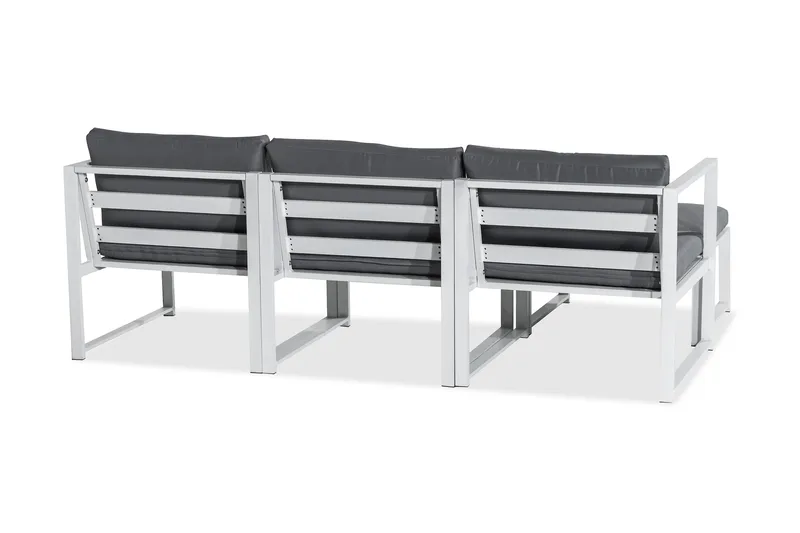 Tunis Loungegruppe - Hvit - Hagemøbler - Loungemøbler - Loungesett