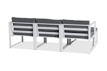 Tunis Loungegruppe - Hvit - Hagemøbler - Loungemøbler - Loungesett