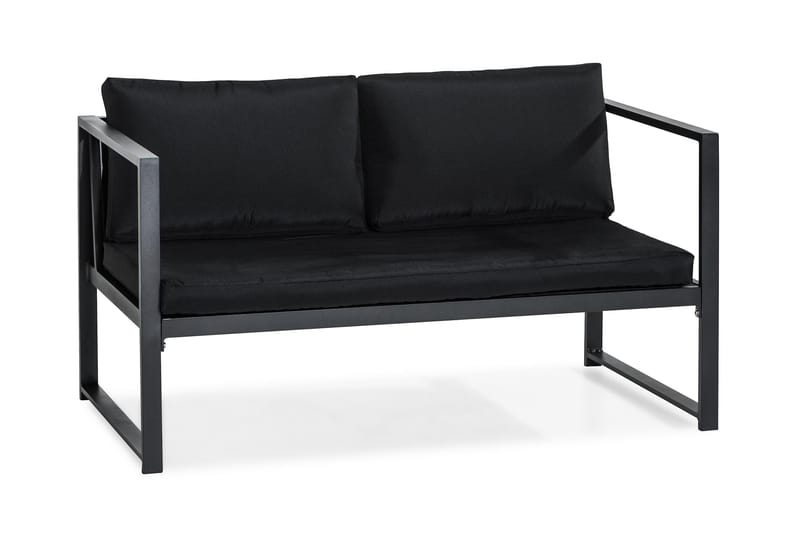 Tunis Sofagruppe - Svart - Hagemøbler - Loungemøbler - Loungesett