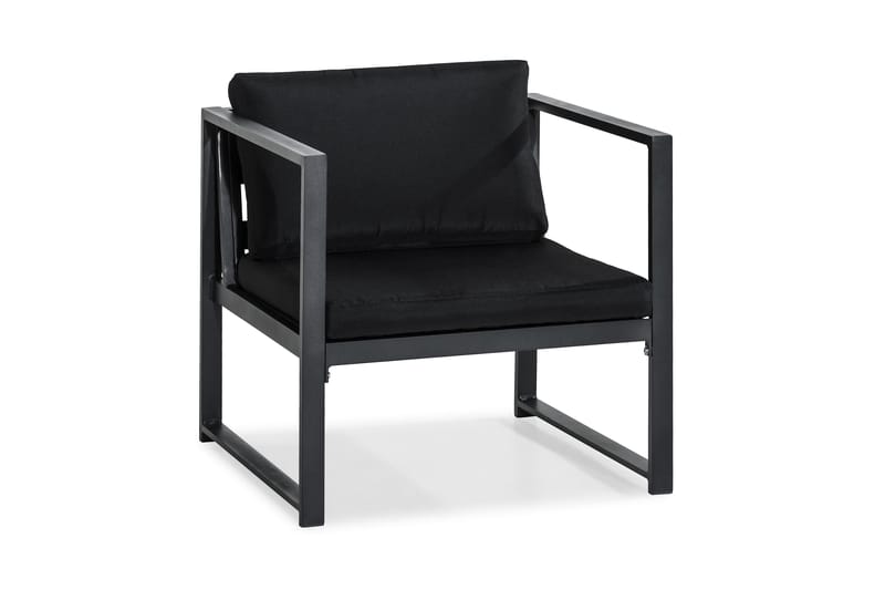 Tunis Sofagruppe - Svart - Hagemøbler - Loungemøbler - Loungesett