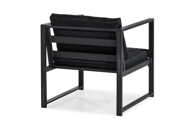 Tunis Sofagruppe - Svart - Hagemøbler - Loungemøbler - Loungesett