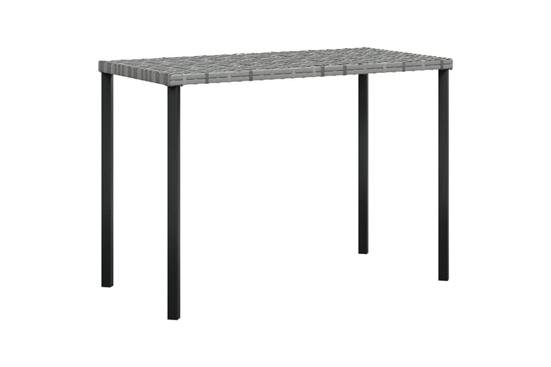 Utendørs L-formet sofasett med puter 5 deler polyrotting grå - Grå - Verandamøbler - Sofagruppe utendørs - Loungesett