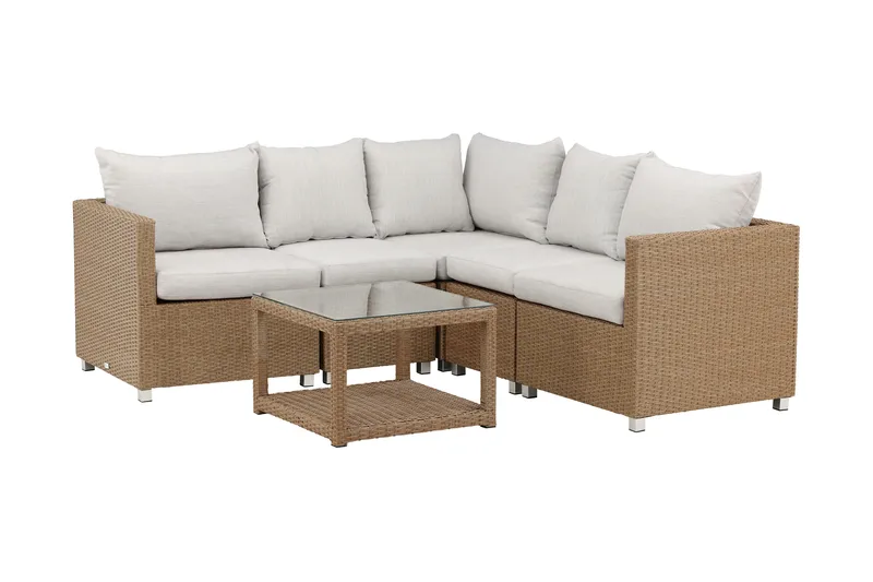 Vamos loungegruppe utendørs, Beige/natur