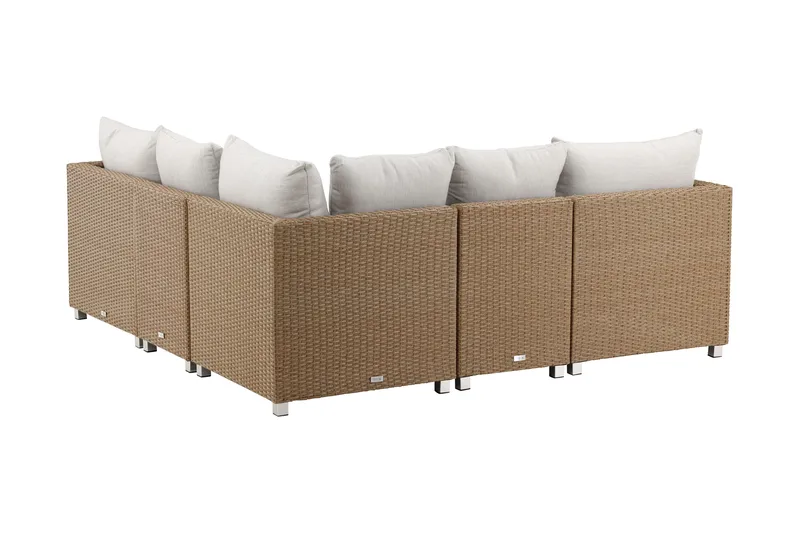 Vamos loungegruppe utendørs - Beige/natur - Hagemøbler - Loungemøbler - Loungesett