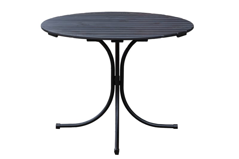 Vaxholm Spisegruppe Rund - Kaffesvart/Grå - Hagemøbler - Loungemøbler - Loungesett