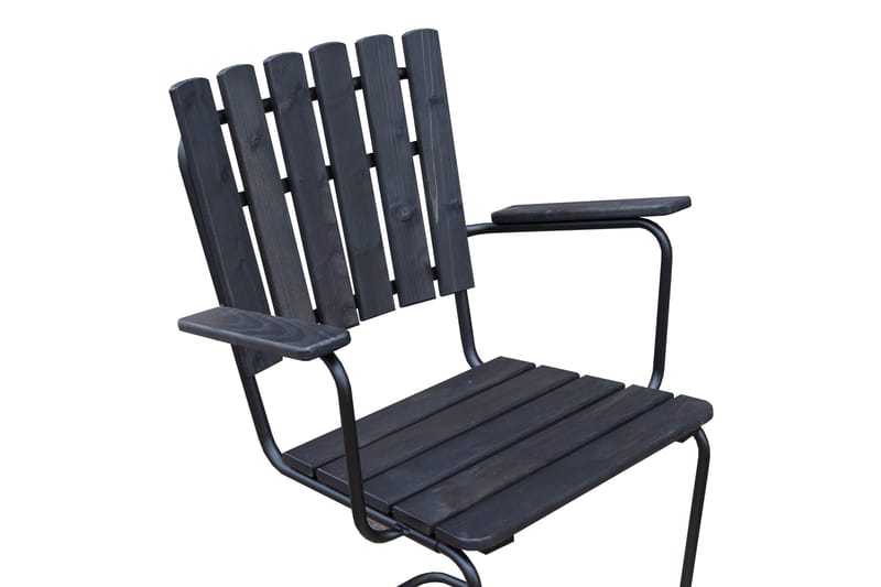 Vaxholm Spisegruppe Rund - Kaffesvart/Grå - Hagemøbler - Loungemøbler - Loungesett