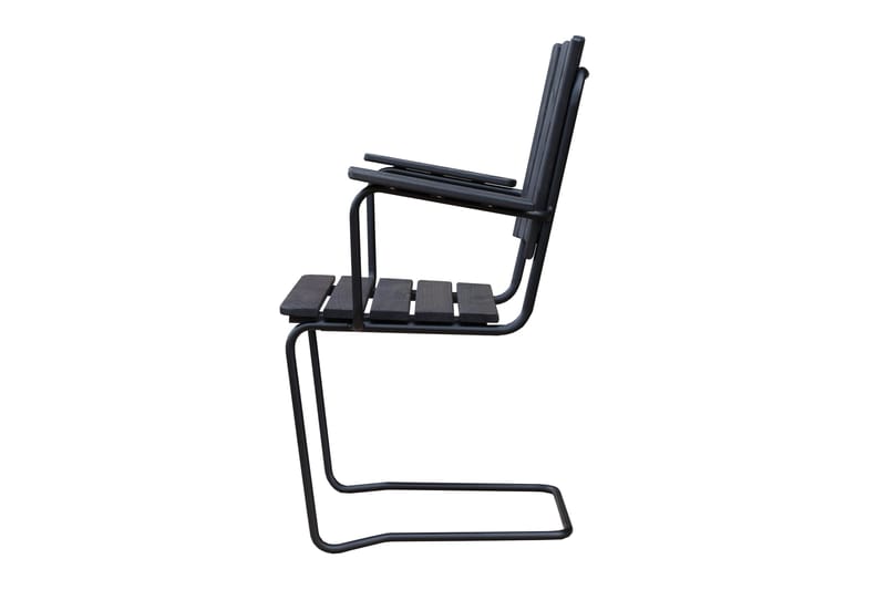 Vaxholm Spisegruppe Rund - Kaffesvart/Grå - Hagemøbler - Loungemøbler - Loungesett