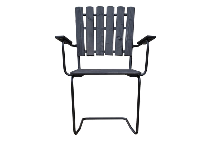 Vaxholm Spisegruppe Rund - Kaffesvart/Grå - Hagemøbler - Loungemøbler - Loungesett