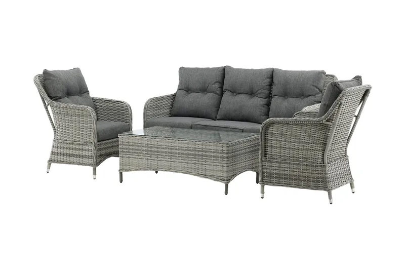 Vikelund Loungegruppe - Grå - Hagemøbler - Loungemøbler - Loungesett