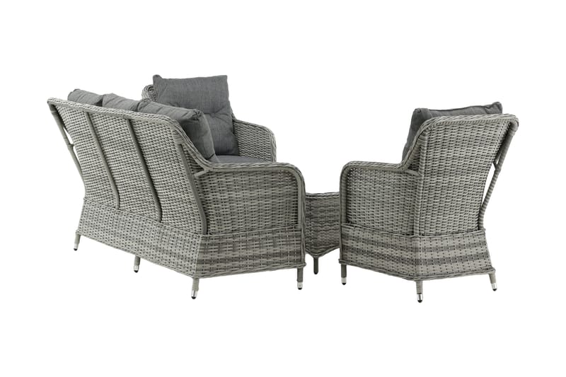 Vikelund loungegruppe utendørs - Grå - Hagemøbler - Loungemøbler - Loungesett
