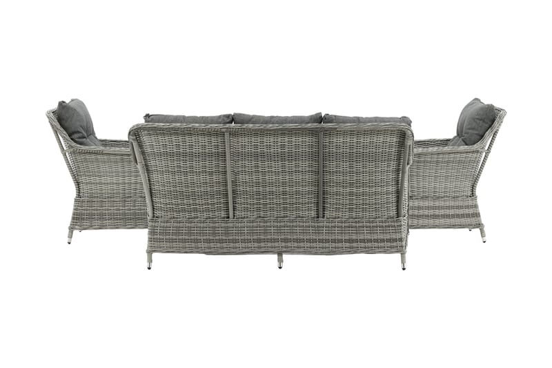 Vikelund loungegruppe utendørs - Grå - Hagemøbler - Loungemøbler - Loungesett