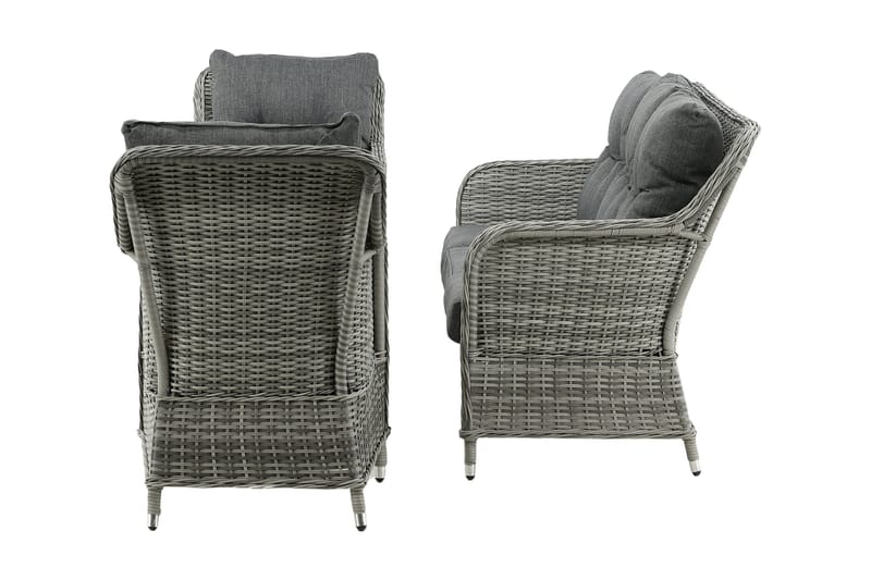 Vikelund loungegruppe utendørs - Grå - Hagemøbler - Loungemøbler - Loungesett