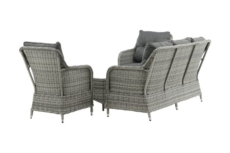 Vikelund loungegruppe utendørs - Grå - Hagemøbler - Loungemøbler - Loungesett