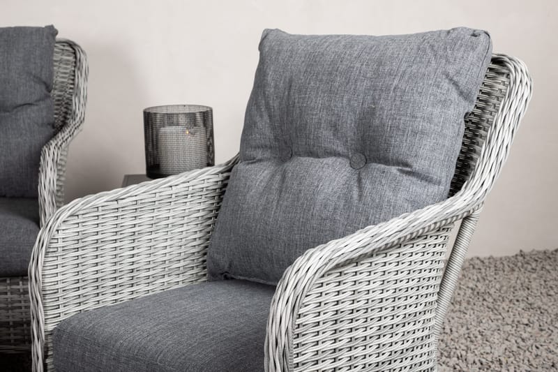 Vikelund loungegruppe utendørs - Grå - Hagemøbler - Loungemøbler - Loungesett