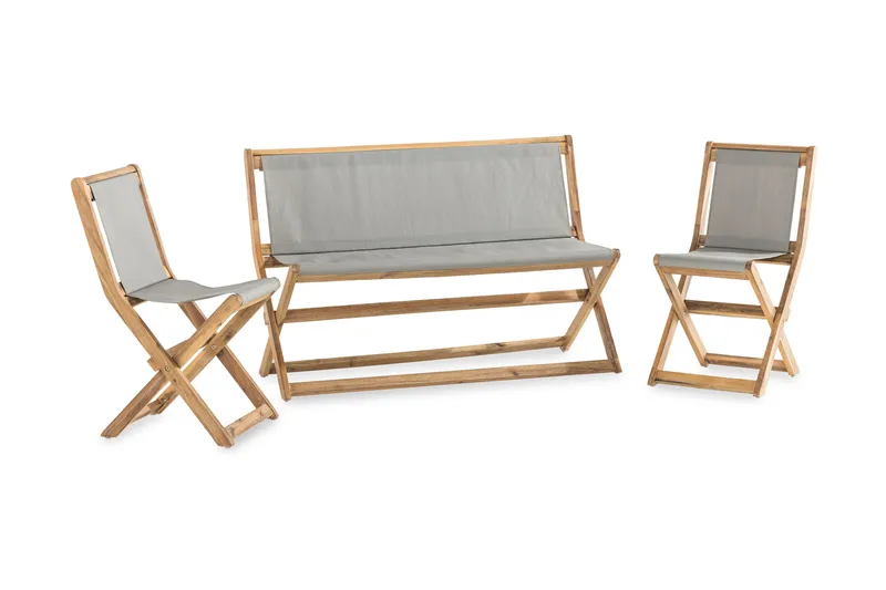 Vikning Sofagruppe - Akasie - Hagemøbler - Loungemøbler - Loungesett