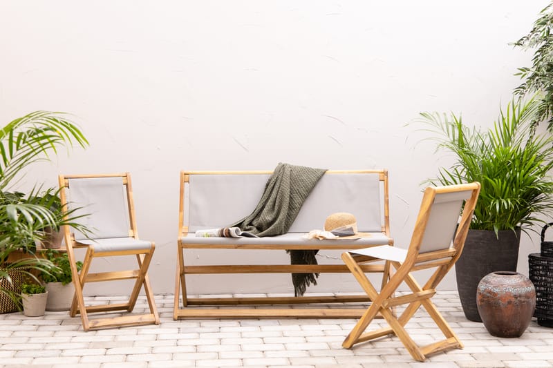 Vikning Sofagruppe - Akasie - Hagemøbler - Loungemøbler - Loungesett