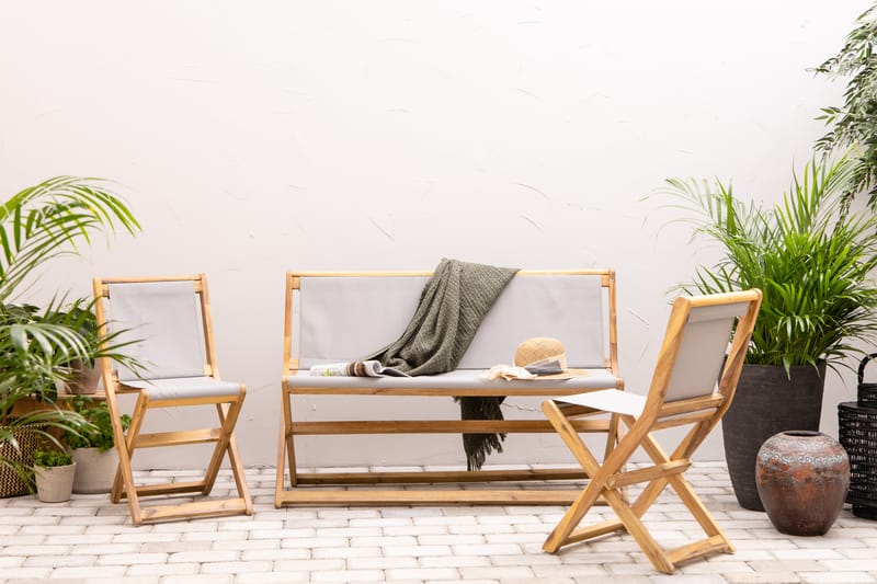 Vikning Sofagruppe - Akasie - Verandamøbler - Sofagruppe utendørs - Loungesett