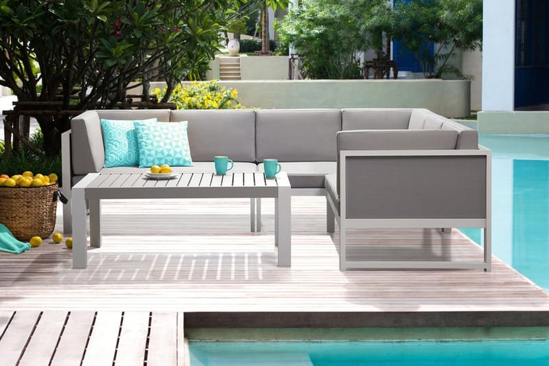 Vinci Loungegruppe 120 cm - Grå - Hagemøbler - Loungemøbler - Loungesett
