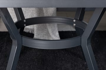 Virya Hjørneloungegruppe med Puter - Svart - Hagemøbler - Loungemøbler - Loungesett