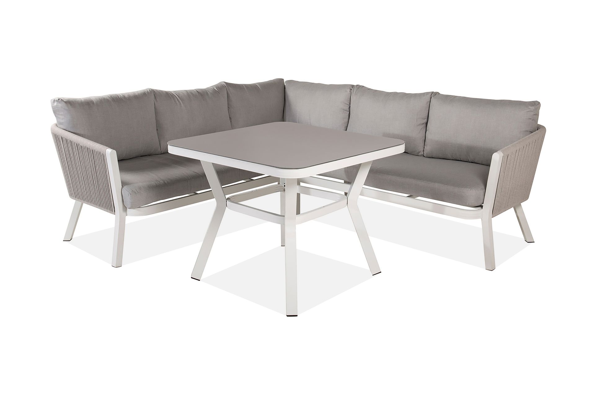 Virya Hjørneloungegruppe med Puter Grå - Venture Home - Hagemøbler - Loungemøbler - Loungesett